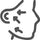sculpted face icon